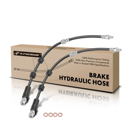 2 Pcs Front Brake Hydraulic Hose
