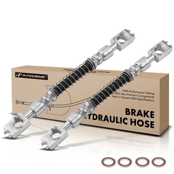 2 Pcs Front Brake Hydraulic Hose for 2007-2013 Mercedes-Benz S65 AMG