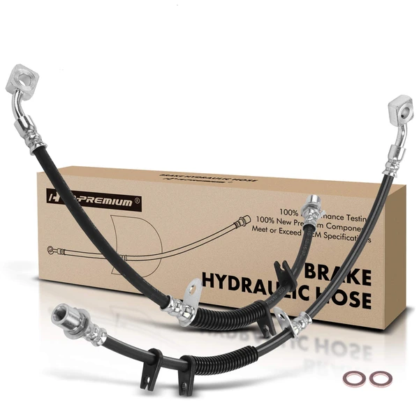 2 Pcs Front Brake Hydraulic Hose for Cadillac ATS 2013-2017 CTS 2014-2017