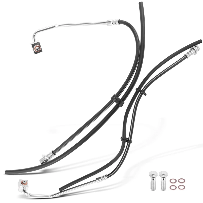 2 Pcs Front Brake Hydraulic Hose for Ford F-450 F-550 Super Duty 1999-2004