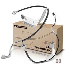 2 Pcs Front Brake Hydraulic Hose for 2012 Ford F-550 Super Duty