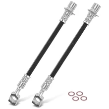 2 Pcs Rear Outer Brake Hydraulic Hose