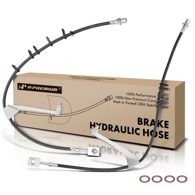 2 Pcs Front Brake Hydraulic Hose