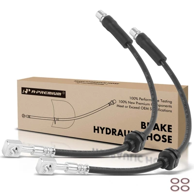2 Pcs Front Brake Hydraulic Hose