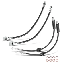 4 Pcs Front & Rear Brake Hydraulic Hose for 2011 Saab 9-5