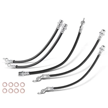4 Pcs Front & Rear Brake Hydraulic Hose