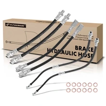 6 Pcs Front & Rear Inner & Outer Brake Hydraulic Hose for 2005-2006 Mitsubishi Outlander