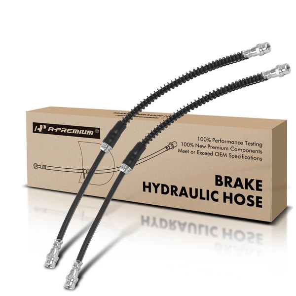 2 Pcs Front Brake Hydraulic Hose for Volkswagen Golf 2012-2013 R32 2008