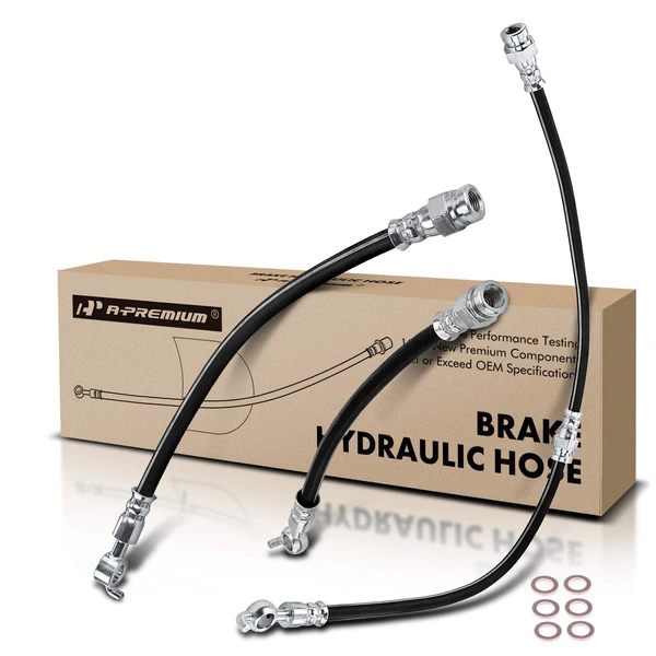 4 Pcs Front & Rear Brake Hydraulic Hose for Mazda MPV 1996-1998 V6 3.0L 4WD