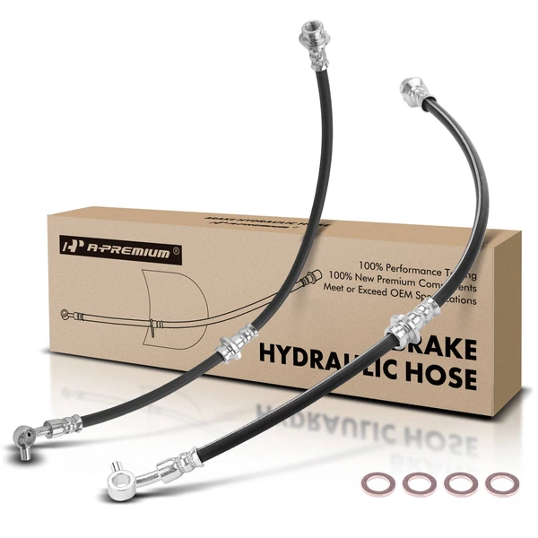 2 Pcs Front Brake Hydraulic Hose for 2014-2019 INFINITI QX60