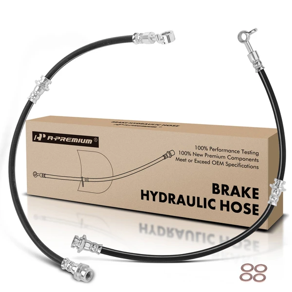 2 Pcs Front Brake Hydraulic Hose for Nissan Quest 2011-2017 V6 3.5L