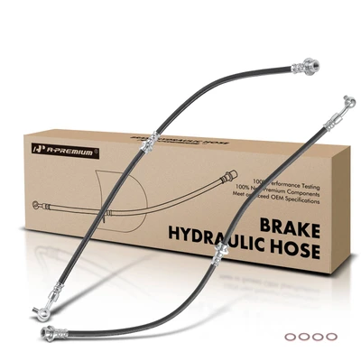 2 Pcs Front Brake Hydraulic Hose