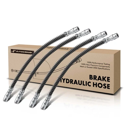 4 Pcs Front & Rear Brake Hydraulic Hose