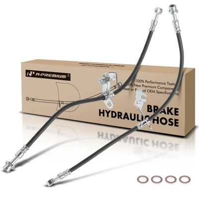 2 Pcs Front Brake Hydraulic Hose