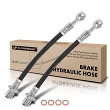 2 Pcs Rear Outer Brake Hydraulic Hose