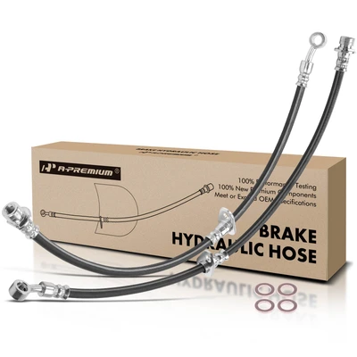 2 Pcs Front Brake Hydraulic Hose