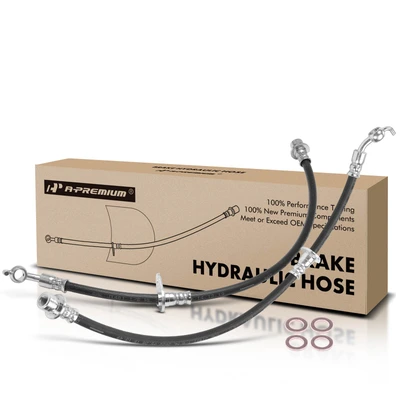 2 Pcs Rear Brake Hydraulic Hose