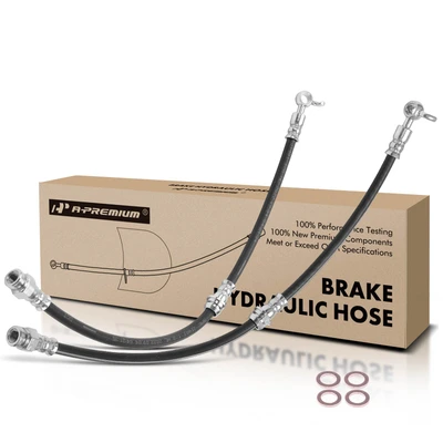2 Pcs Front Brake Hydraulic Hose