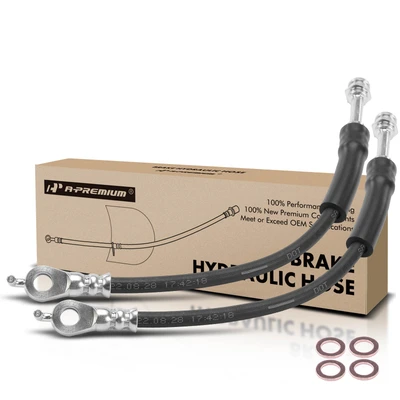 2 Pcs Rear Brake Hydraulic Hose