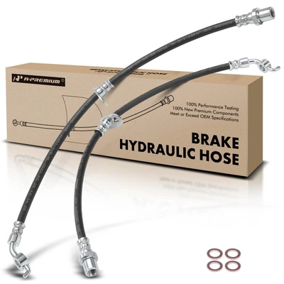2 Pcs Rear Brake Hydraulic Hose