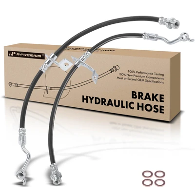 2 Pcs Front Brake Hydraulic Hose