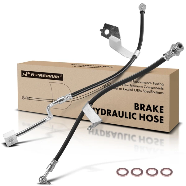 2 Pcs Front Brake Hydraulic Hose for 2013-2016 Ford F-250 Super Duty