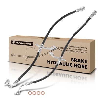 2 Pcs Front Brake Hydraulic Hose