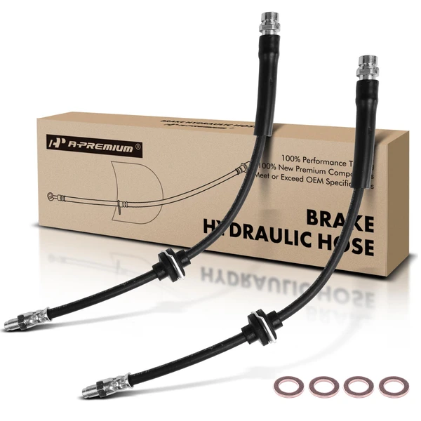 2 Pcs Rear Brake Hydraulic Hose for Ford Focus 2012-2016