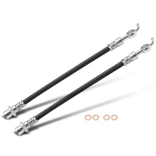 2 Pcs Rear Outer Brake Hydraulic Hose