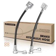 2 Pcs Rear Outer Brake Hydraulic Hose