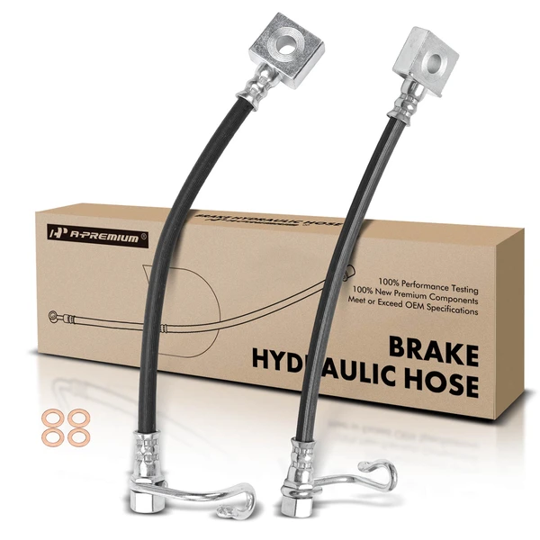 2 Pcs Rear Outer Brake Hydraulic Hose for Ram 4500 2014-2017 5500