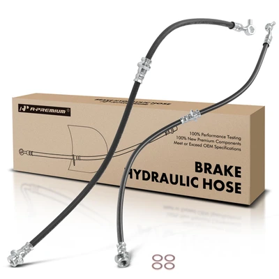 2 Pcs Front Brake Hydraulic Hose