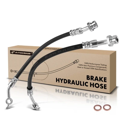 2 Pcs Rear Brake Hydraulic Hose