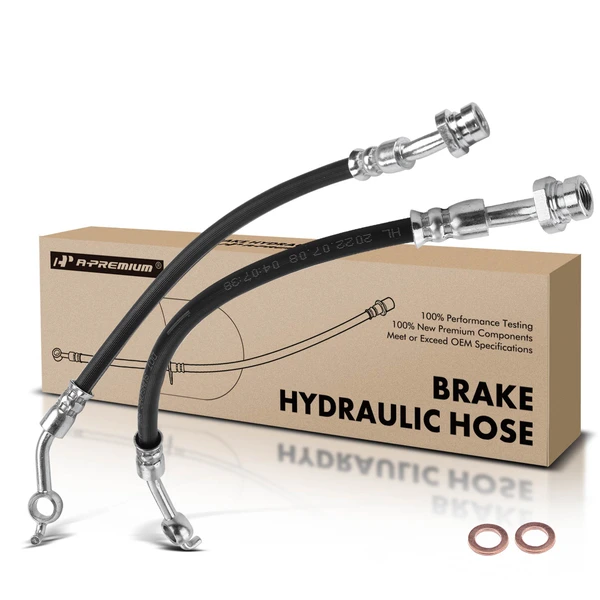 2 Pcs Rear Brake Hydraulic Hose for Hyundai Elantra GT 2013-2017 Manual Parking Brake