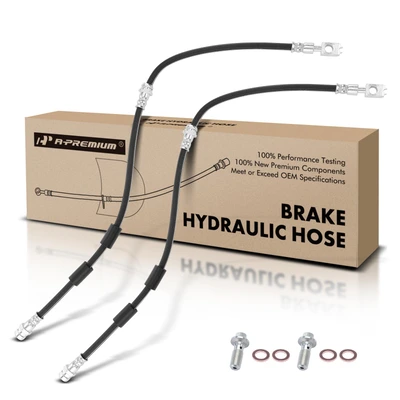 2 Pcs Front Brake Hydraulic Hose
