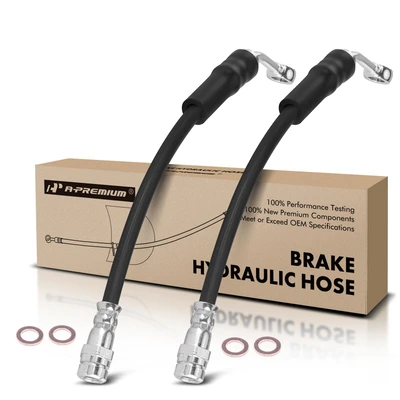 2 Pcs Rear Brake Hydraulic Hose