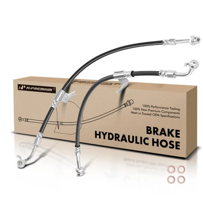 2 Pcs Front Brake Hydraulic Hose