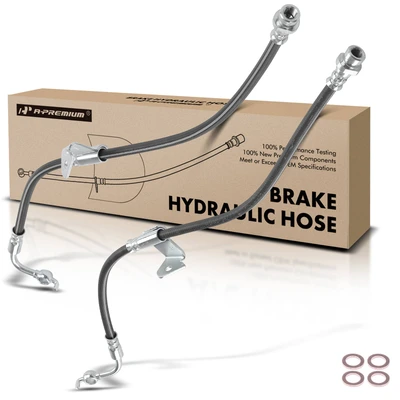 2 Pcs Front Brake Hydraulic Hose