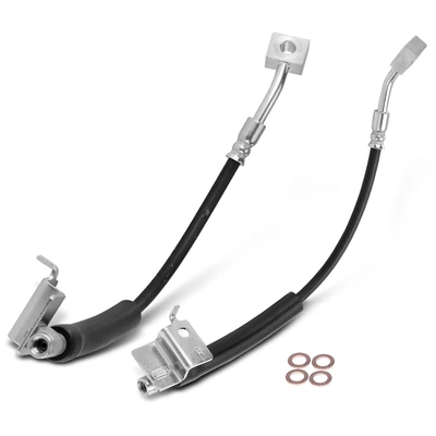 2 Pcs Front Brake Hydraulic Hose