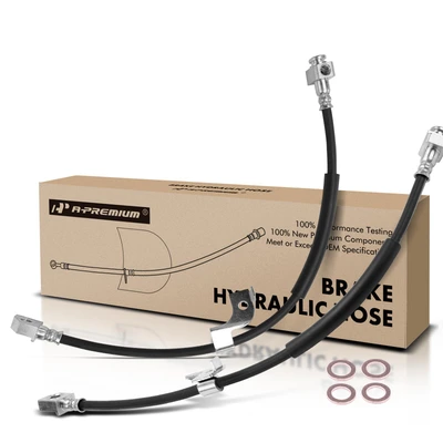 2 Pcs Rear Brake Hydraulic Hose