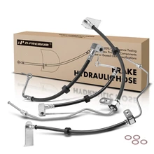 4 Pcs Rear Inner & Outer Brake Hydraulic Hose