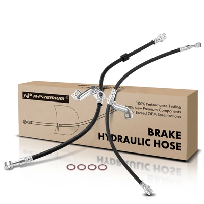 2 Pcs Front Brake Hydraulic Hose