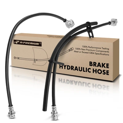 2 Pcs Rear Inner Brake Hydraulic Hose