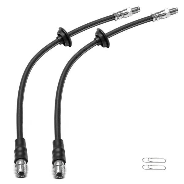 2 Pcs Front Brake Hydraulic Hose for Mercedes-Benz C240 C320 C350 AWD