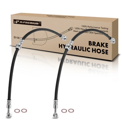 2 Pcs Front Brake Hydraulic Hose