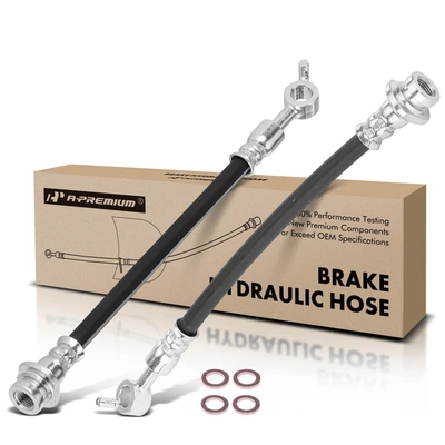 2 Pcs Rear Outer Brake Hydraulic Hose