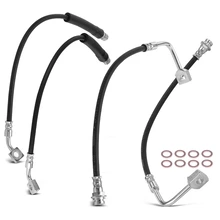 4 Pcs Front & Rear Brake Hydraulic Hose