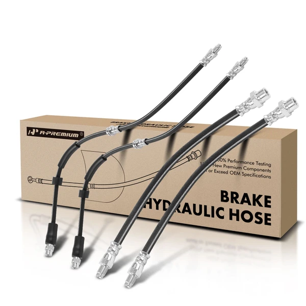 4 Pcs Front & Rear Brake Hydraulic Hose for BMW E30 M2 2016-2021 M3 2015-2018 M4 3.0L