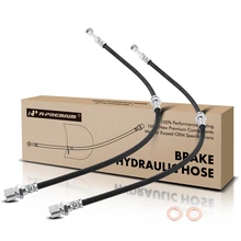 2 Pcs Front Brake Hydraulic Hose for 2004-2006 Suzuki Verona