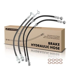4 Pcs Front & Rear Brake Hydraulic Hose for 2004-2006 Suzuki Verona